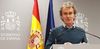 Fernando Simón en una de las comparecencias ante la prensa para informar sobre la evolución de la pandemia del Covid-19 en España