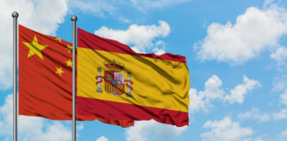 China España banderas