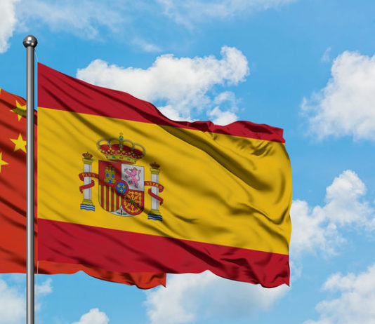 China España banderas