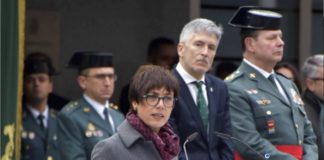 María Gámez toma posesión como directora general de la Guardia Civil en presencia del ministro Grande Marlaska el 22 de enero de 2020