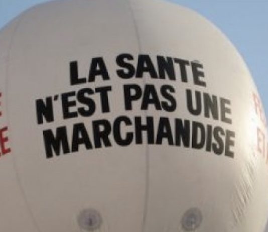 Francia la salud no es una mercancia globo