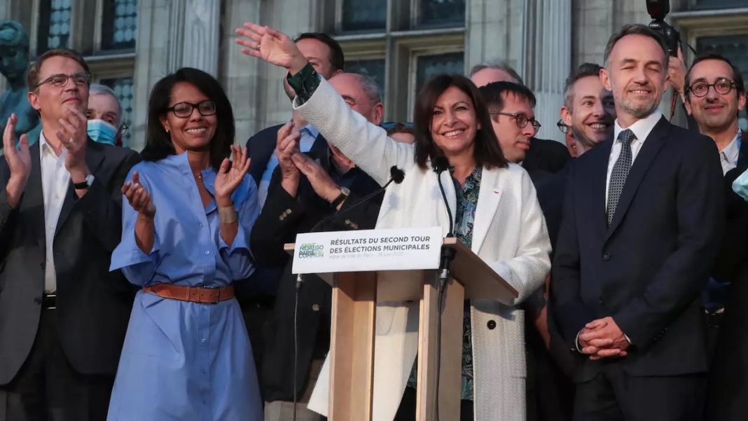 Anne Hidalgo renueva mandato en la alcaldia de París en alianza con los ecologistas. 28JUN2020