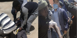 El Aaiún: paramilitares reprimen inmigrantes. © ECSAHARAUI
