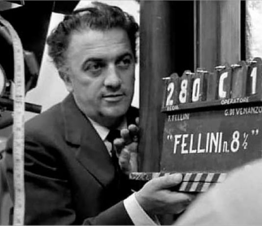 Fellini en la primera toma de ocho y medio