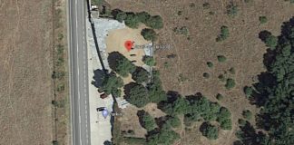 Toros de Guisando, vista aérea de Google Maps