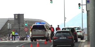 Control policial en las calles de Bilbao