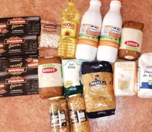 Cesta alimentos Ayuntamiento Madrid