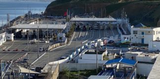 Frontera con Marruecos en Ceuta