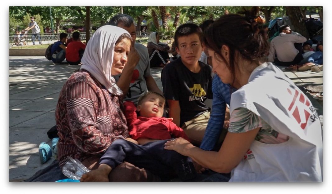 MSF Atenas refugiados en la calle