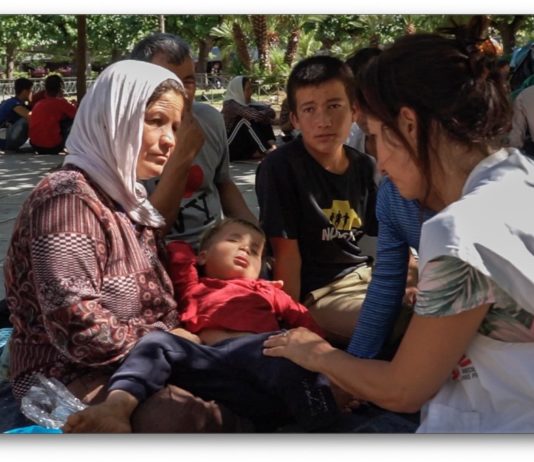 MSF Atenas refugiados en la calle