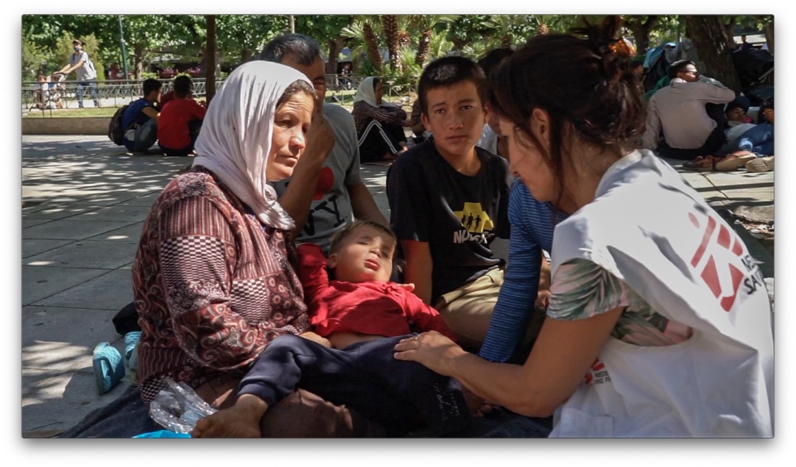 MSF Atenas refugiados en la calle