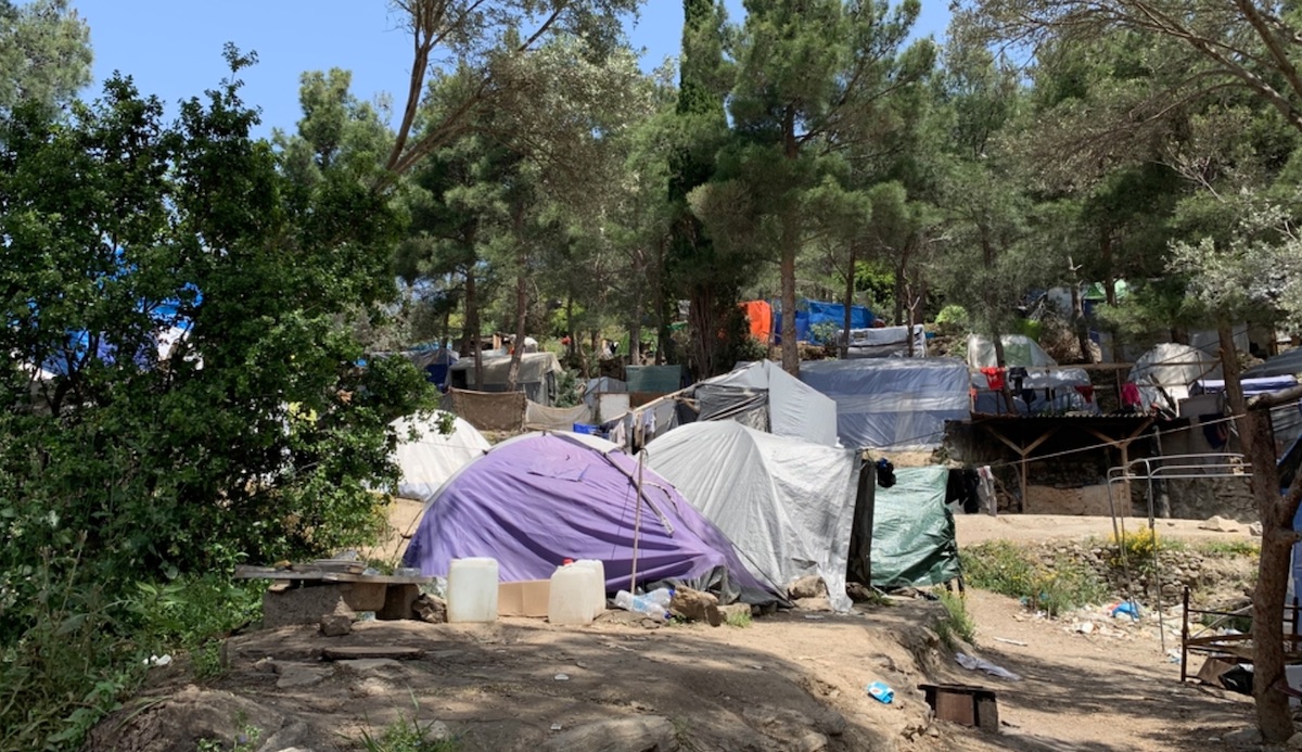 MSF campamento Vathy en Samos exterior