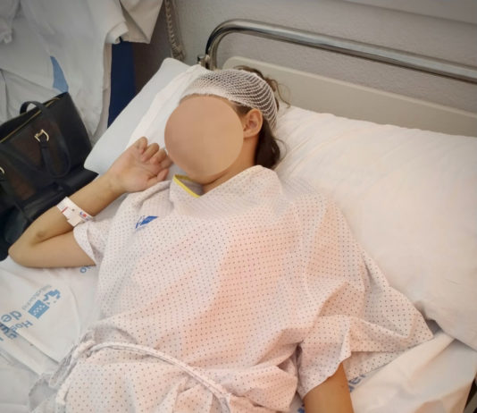 María Cristina en el Hospital