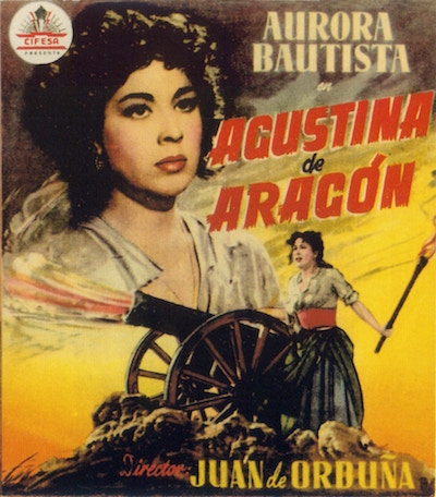 Aurora Bautista interpreta a Agustina de Aragón, 1950