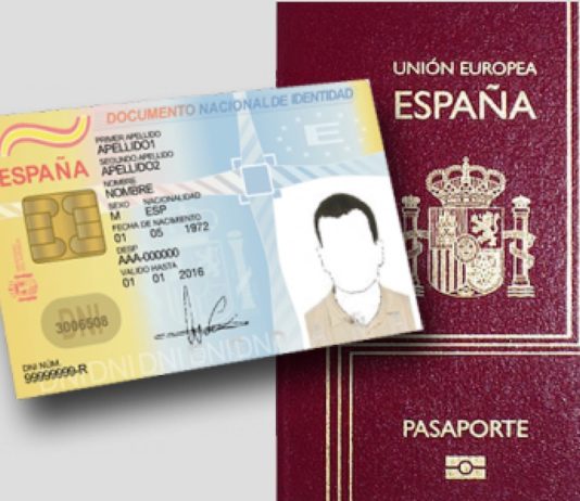 DNI pasaporte español