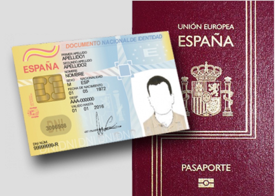 DNI pasaporte español