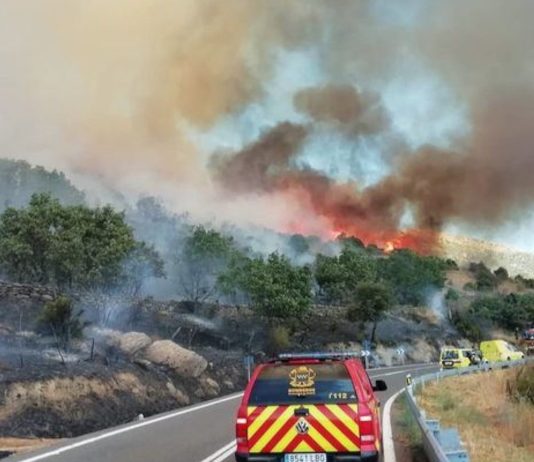 Incendio Zarzalejo © 112