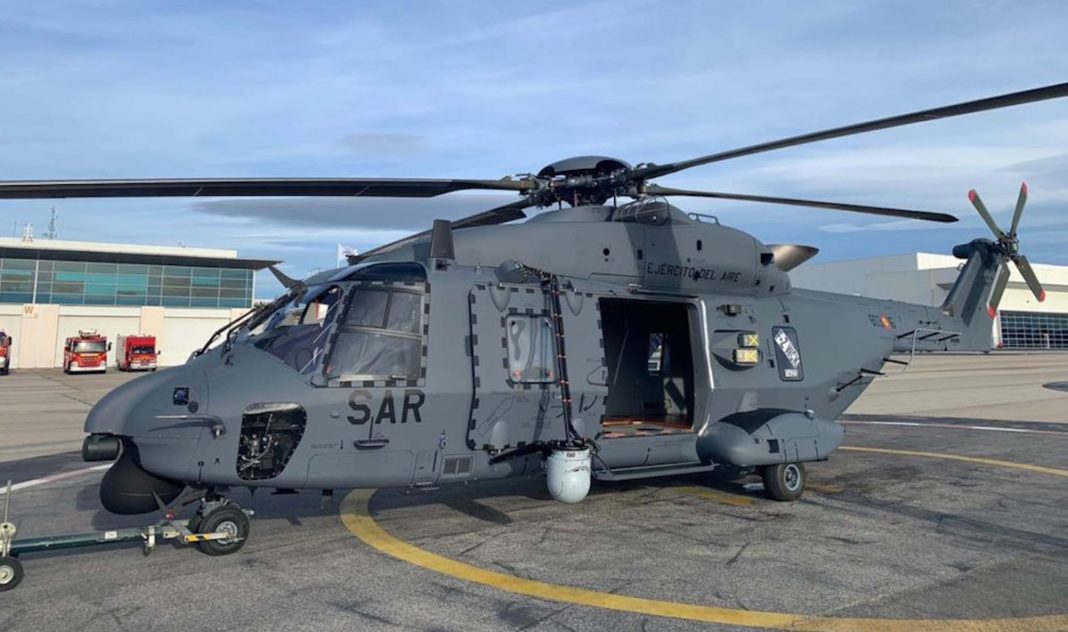 Helicóptero NH90 asignado a los Servicios de Atención Rápida de Salvamento Marítimo