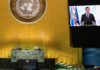 Pedro Sánchez advierte en la ONU contra el virus de la decepción, el hastío, el descrédito y la indiferencia Pedro Sanchez ONU 25SEP2020