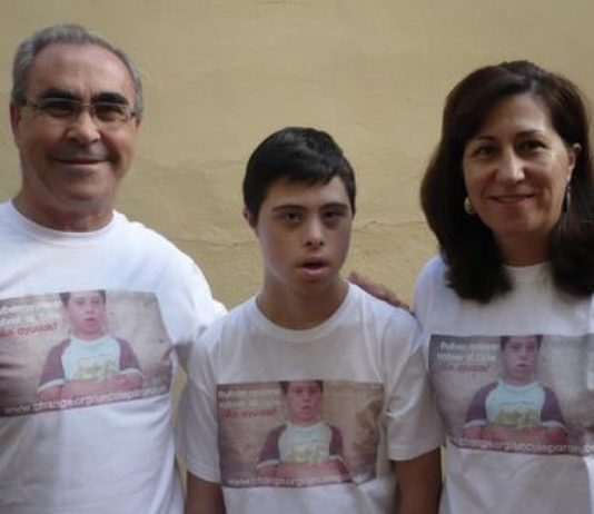 Rubén con sus padres