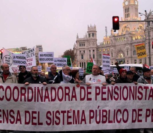 Movilizaciones en defensa del sistema público pensiones en España