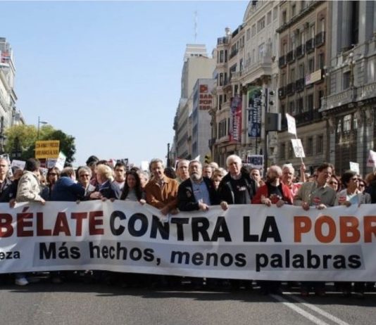 Madrid, manifestación contra la pobreza