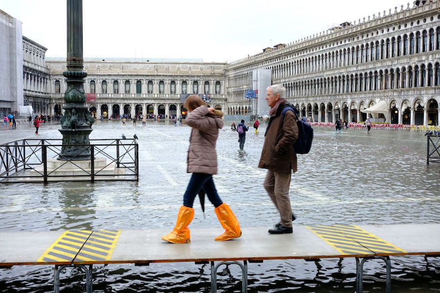 PE: Consecuencias del cambio climático en la Plaza de San Marcos en Venecia