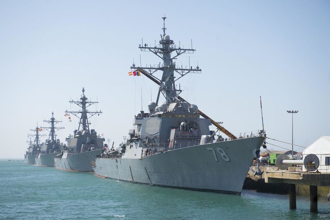 Rota destructores misiles guiados USS 2017