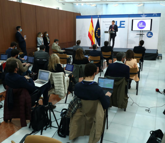 El presidente del Gobierno, Pedro Sánchez, ha ofrecido una rueda de prensa para hacer balance de los contenidos y acuerdos del Consejo Europeo celebrado los días 1 y 2 de octubre en Bruselas. © Fernando Calvo