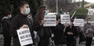 Hortaleza, Mar de Cristal, aparcamiento, protestas vecinos 18NOV2020