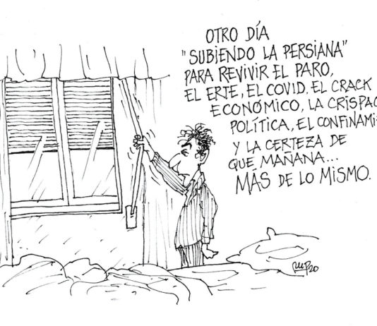 Subiendo la persiana