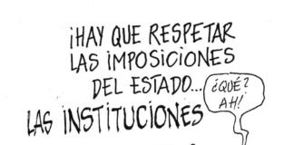 Viñeta de Miguel Porres sobre imposiciones del Estado o de las instituciones