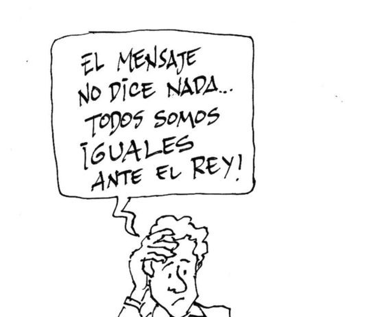 Viñeta de Miguel Porres todos iguales ante el Rey