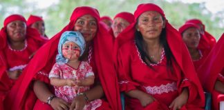 Mujeres Wayúu en Colombia