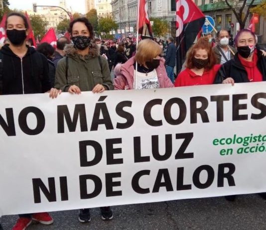 Ecologistas en Acción: No mas cortes de luz y calor