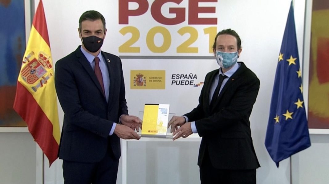Pedro Sánchez y Pablo Iglesias presentan los Presupuestos Generales del Estado para 2021
