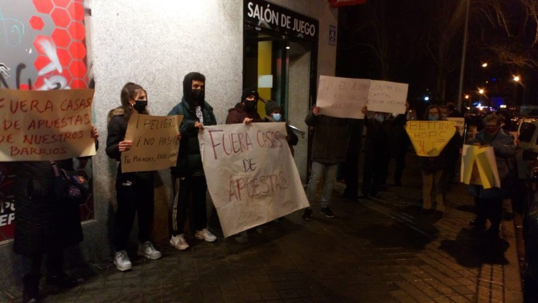 protestas casas de apuestas Aluche
