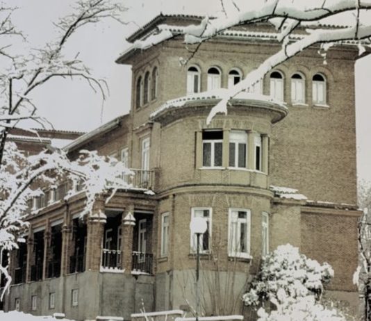 Hospital de Cantoblanco nevado © foto archivo
