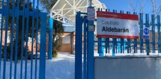 Tres Cantos: el colegio Aldebarán afectado por la nieve del temporal Filomena