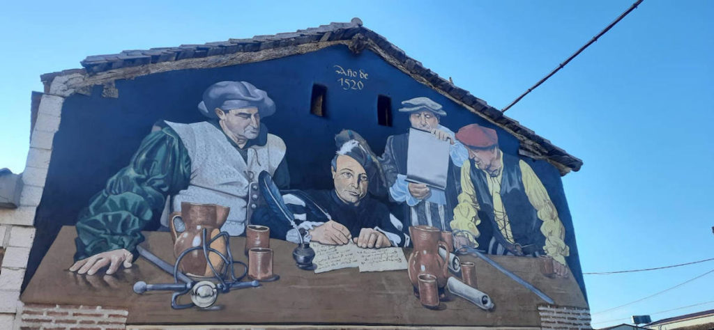 Carlos Adeva: mural comunero en La Seca
