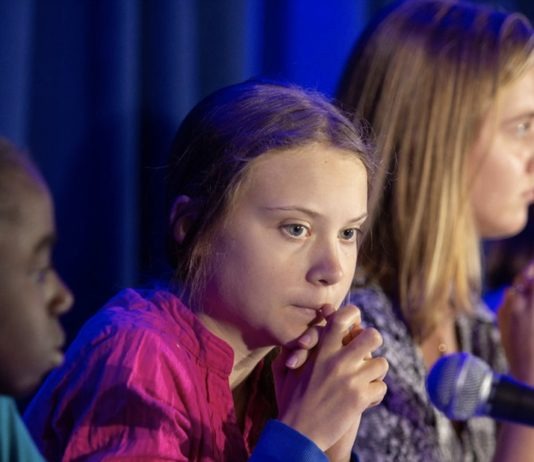 UNICEF/Radhika Chalasani La activista Greta Thunberg participa en una conferencia de UNICEF en Nueva York.