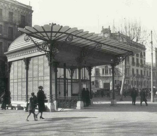 Antiguo templete para el Metro Red San Luis (Gran Vía) de Antonio Palacios