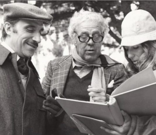 Berlanga en el rodaje de La escopeta nacional