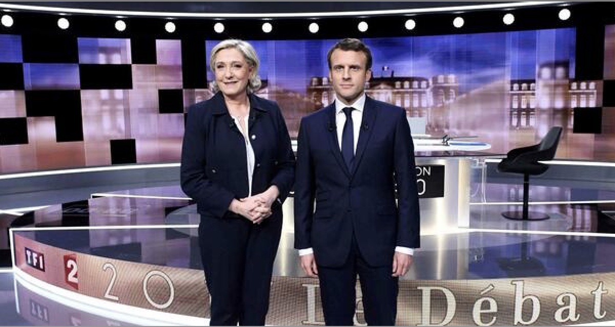 LePen Macron debate presidenciales