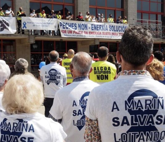 Alcoa trabajadores movilizaciones A mariña