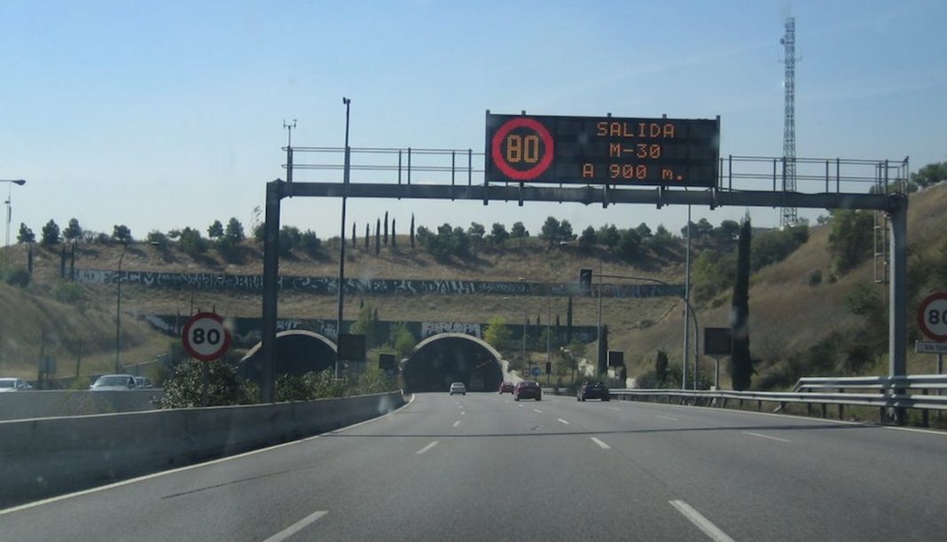 Madrid M40 túneles El Pardo