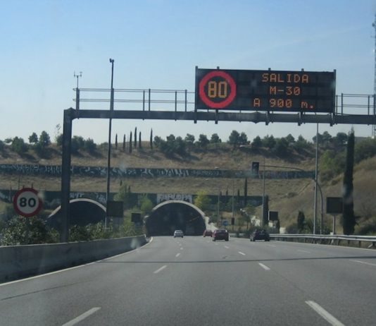 Madrid M40 túneles El Pardo