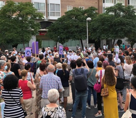 Vecinos Cuatro Caminos, Ventilla-Almenara en la protesta del 14 de julio de 2021