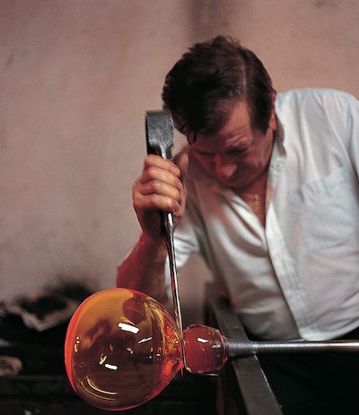 Vidrio soplado horno