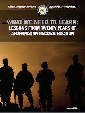 Afganistán Informe Sigar 21AGO2021